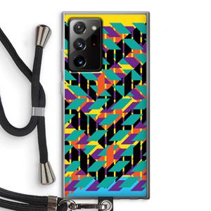 CaseCompany Skew Bee 1: Samsung Galaxy Note 20 Ultra / Note 20 Ultra 5G Transparant Hoesje met koord
