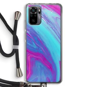 CaseCompany Zweverige regenboog: Xiaomi Redmi Note 10 Pro Transparant Hoesje met koord