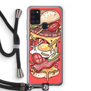 CaseCompany Diet Coke Please: Samsung Galaxy A21s Transparant Hoesje met koord
