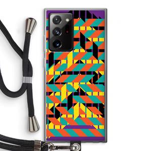 CaseCompany Skew Bee 2: Samsung Galaxy Note 20 Ultra / Note 20 Ultra 5G Transparant Hoesje met koord