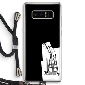 CaseCompany Musketon Painter: Samsung Galaxy Note 8 Transparant Hoesje met koord