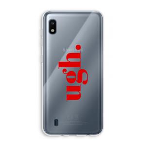 CaseCompany Ugh: Samsung Galaxy A10 Transparant Hoesje