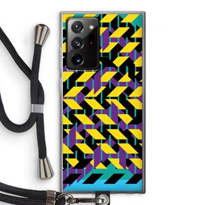 CaseCompany Skew Bee 3: Samsung Galaxy Note 20 Ultra / Note 20 Ultra 5G Transparant Hoesje met koord
