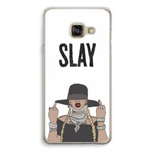 CaseCompany Slay All Day: Samsung Galaxy A3 (2016) Transparant Hoesje