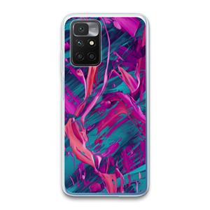 CaseCompany Pink Clouds: Xiaomi Redmi 10 Transparant Hoesje