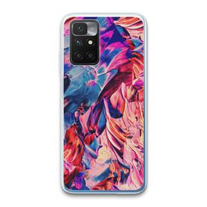 CaseCompany Pink Orchard: Xiaomi Redmi 10 Transparant Hoesje