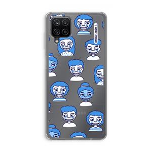 CaseCompany Gezichtjes: Samsung Galaxy A12 Transparant Hoesje