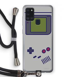CaseCompany Game On: Samsung Galaxy A21s Transparant Hoesje met koord