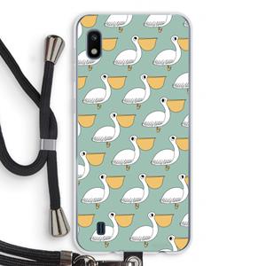 CaseCompany Pelican: Samsung Galaxy A10 Transparant Hoesje met koord