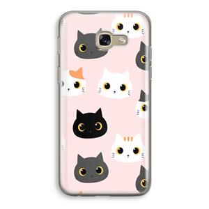 CaseCompany Katten: Samsung Galaxy A5 (2017) Transparant Hoesje