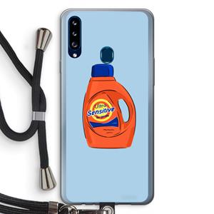 CaseCompany Ultra Sensitive: Samsung Galaxy A20s Transparant Hoesje met koord