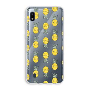CaseCompany Ananas: Samsung Galaxy A10 Transparant Hoesje