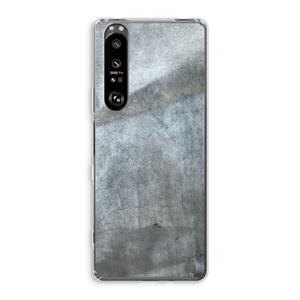 CaseCompany Grey Stone: Sony Xperia 1 III Transparant Hoesje