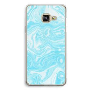 CaseCompany Waterverf blauw: Samsung Galaxy A3 (2016) Transparant Hoesje