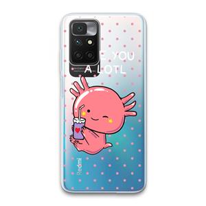 CaseCompany Love You A Lotl: Xiaomi Redmi 10 Transparant Hoesje