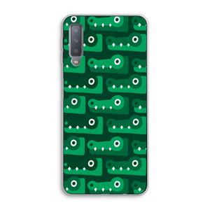 CaseCompany Crocs: Samsung Galaxy A7 (2018) Transparant Hoesje