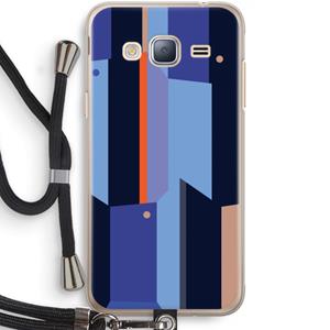 CaseCompany Gestalte 3: Samsung Galaxy J3 (2016) Transparant Hoesje met koord