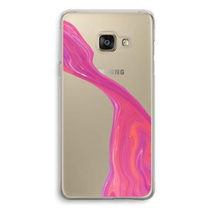 CaseCompany Paarse stroom: Samsung Galaxy A3 (2016) Transparant Hoesje