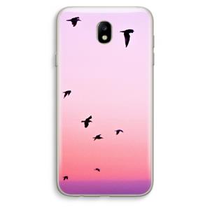 CaseCompany Fly away: Samsung Galaxy J7 (2017) Transparant Hoesje
