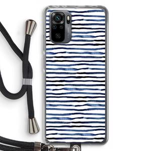 CaseCompany Verrassende lijnen: Xiaomi Redmi Note 10 Pro Transparant Hoesje met koord