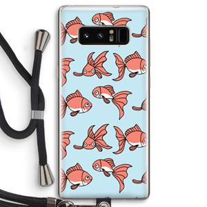 CaseCompany Blub: Samsung Galaxy Note 8 Transparant Hoesje met koord