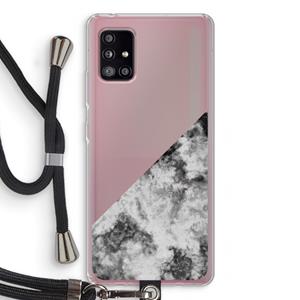CaseCompany Onweer: Samsung Galaxy A51 5G Transparant Hoesje met koord