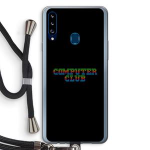 CaseCompany Retro: Samsung Galaxy A20s Transparant Hoesje met koord