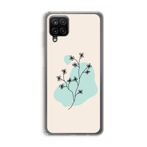 CaseCompany Love your petals: Samsung Galaxy A12 Transparant Hoesje