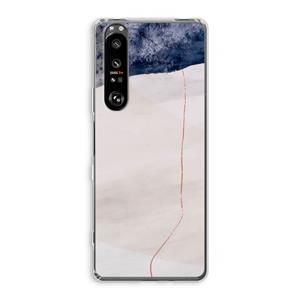 CaseCompany Stone White: Sony Xperia 1 III Transparant Hoesje