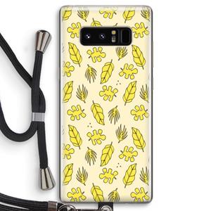 CaseCompany Herfst: Samsung Galaxy Note 8 Transparant Hoesje met koord