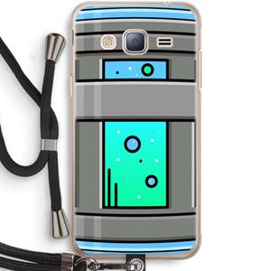 CaseCompany Chug Bottle: Samsung Galaxy J3 (2016) Transparant Hoesje met koord