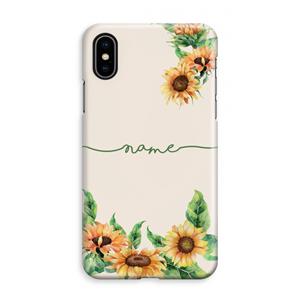 CaseCompany Zonnebloemen: iPhone XS Max Volledig Geprint Hoesje