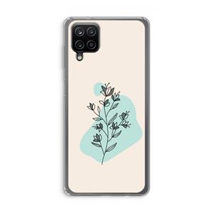 CaseCompany Violets are blue: Samsung Galaxy A12 Transparant Hoesje