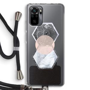 CaseCompany Creatieve toets: Xiaomi Redmi Note 10 Pro Transparant Hoesje met koord