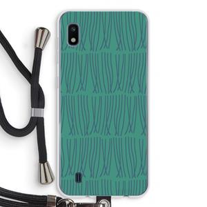 CaseCompany Swirls: Samsung Galaxy A10 Transparant Hoesje met koord
