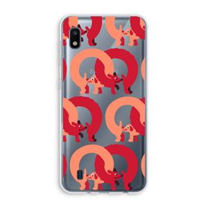 CaseCompany Dogs: Samsung Galaxy A10 Transparant Hoesje