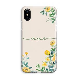 CaseCompany Gele bloemen: iPhone XS Max Volledig Geprint Hoesje