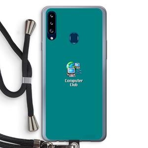 CaseCompany Win98: Samsung Galaxy A20s Transparant Hoesje met koord