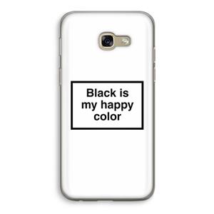 CaseCompany Black is my happy color: Samsung Galaxy A5 (2017) Transparant Hoesje