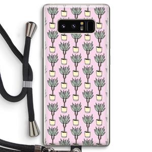 CaseCompany Boompje: Samsung Galaxy Note 8 Transparant Hoesje met koord
