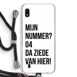 CaseCompany Da ziede van hier: Samsung Galaxy A10 Transparant Hoesje met koord