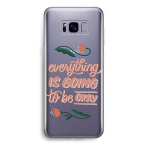 CaseCompany Optimistic flower girl: Samsung Galaxy S8 Transparant Hoesje