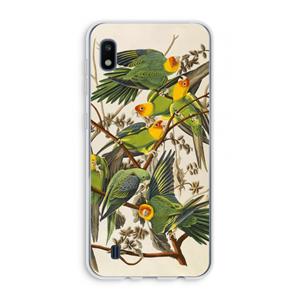 CaseCompany Carolinaparkiet: Samsung Galaxy A10 Transparant Hoesje