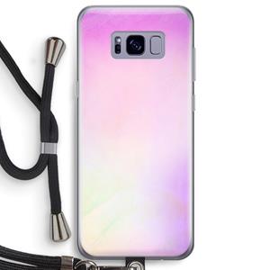 CaseCompany Flow mist pastel: Samsung Galaxy S8 Plus Transparant Hoesje met koord