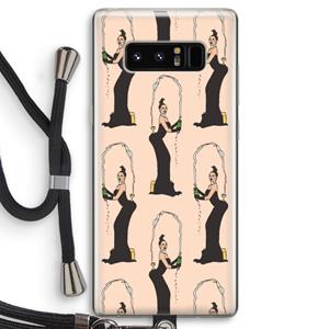 CaseCompany Pop Some Kim: Samsung Galaxy Note 8 Transparant Hoesje met koord