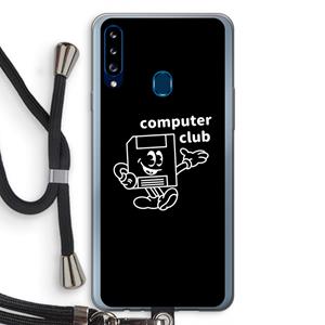 CaseCompany Floppyhead: Samsung Galaxy A20s Transparant Hoesje met koord