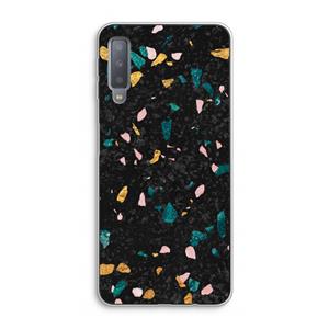 CaseCompany Terrazzo N°10: Samsung Galaxy A7 (2018) Transparant Hoesje
