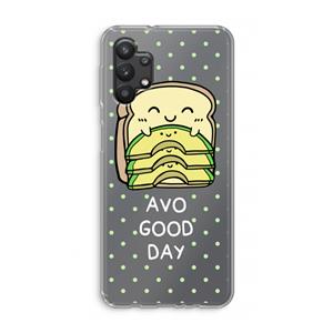 CaseCompany Avo Good Day: Samsung Galaxy A32 5G Transparant Hoesje