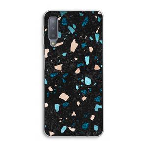 CaseCompany Terrazzo N°11: Samsung Galaxy A7 (2018) Transparant Hoesje