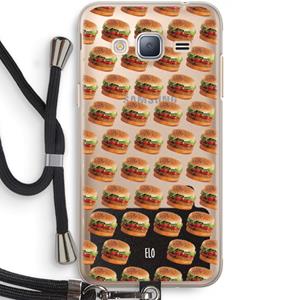 CaseCompany Giants: Samsung Galaxy J3 (2016) Transparant Hoesje met koord
